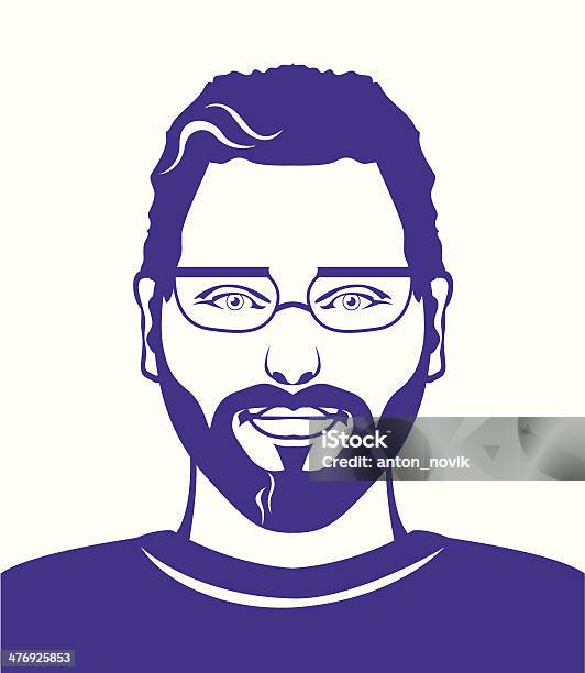 Smart Guy Stock Illustration - Download Image Now - Adult, Beard, Beautiful People