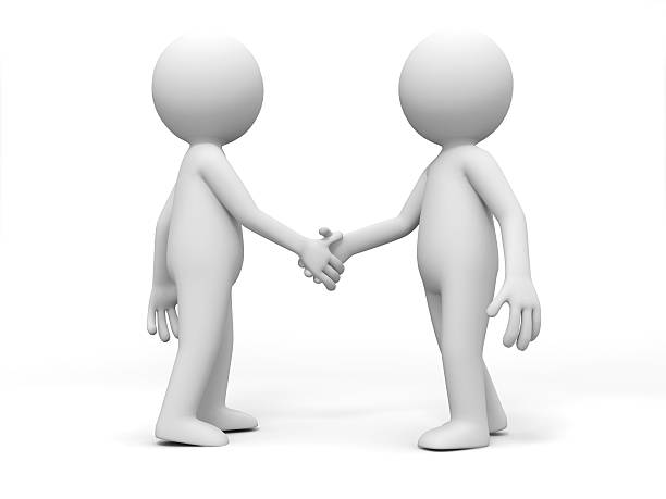 shaking hands stock photo