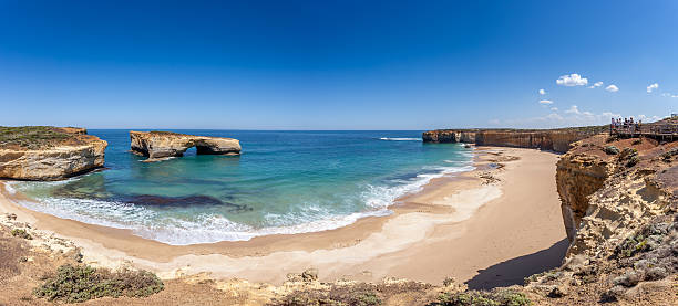 great ocean road und natur und landschaften, victoria, australien - australian culture landscape great ocean road beach stock-fotos und bilder