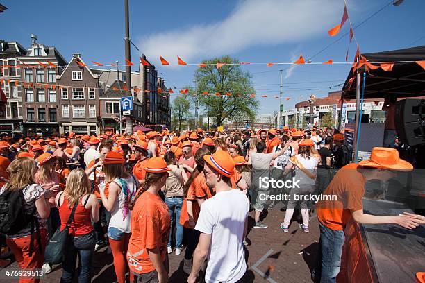 Queensday In Amsterdam Stock Photo - Download Image Now - King's Day - Netherlands, Netherlands, Amsterdam