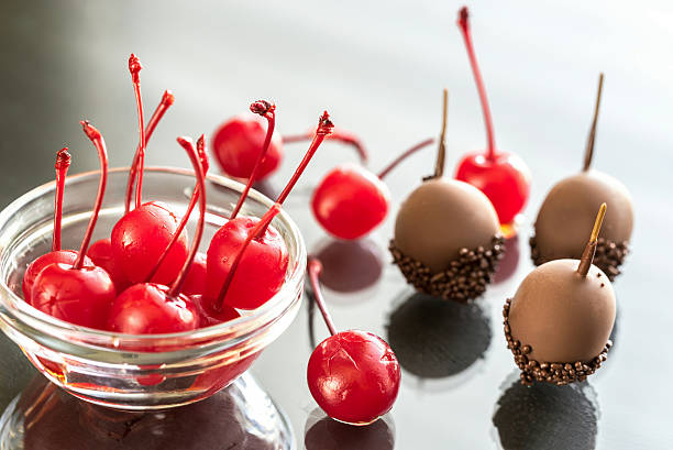 istock Chocolate and cocktail cherries on the glass 476931530