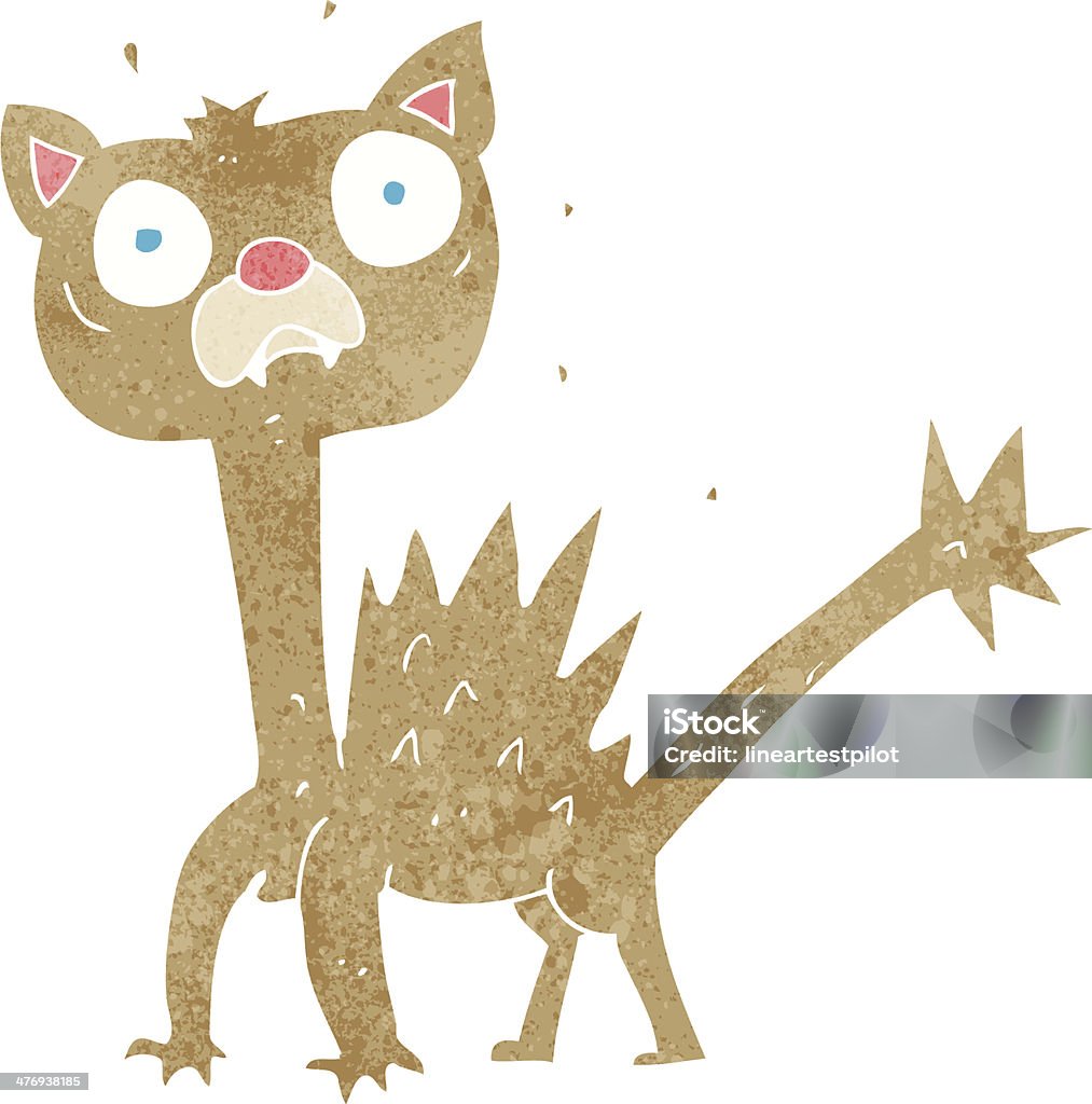 Gato assustada - Royalty-free Clip Art arte vetorial