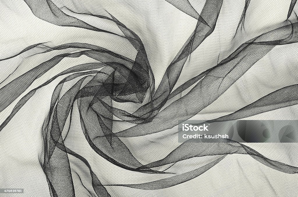 Black tulle background Black tulle background with drapery Affectionate Stock Photo
