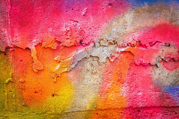 Colorful painted wall. Art background.