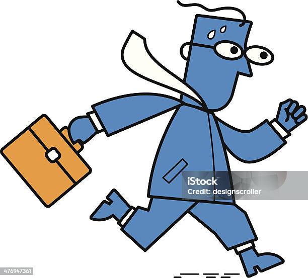 Running Business Man Stock Illustration - Download Image Now - Adult, Adults Only, Business