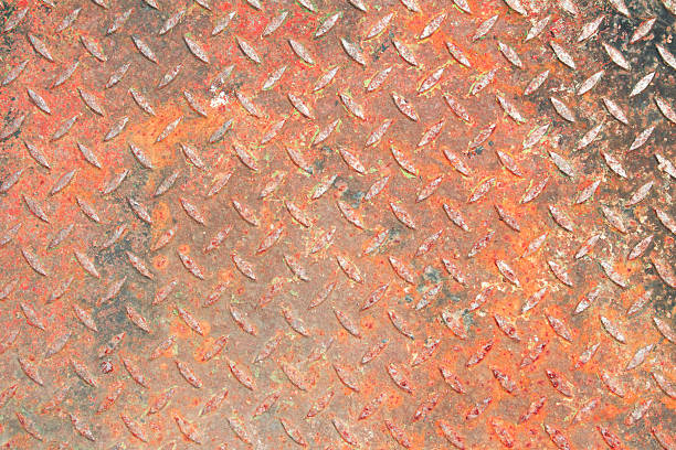 istock The damage metal diamond plate 476953490