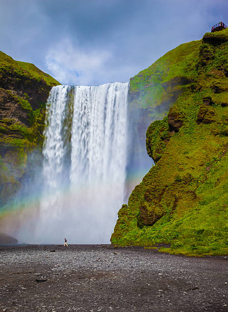 istock Picturesque huge rainbow 476953978