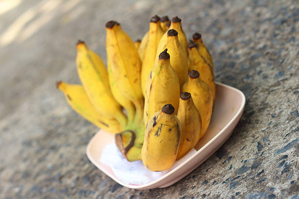 istock Bananas place on a pink plate on cement 476954930
