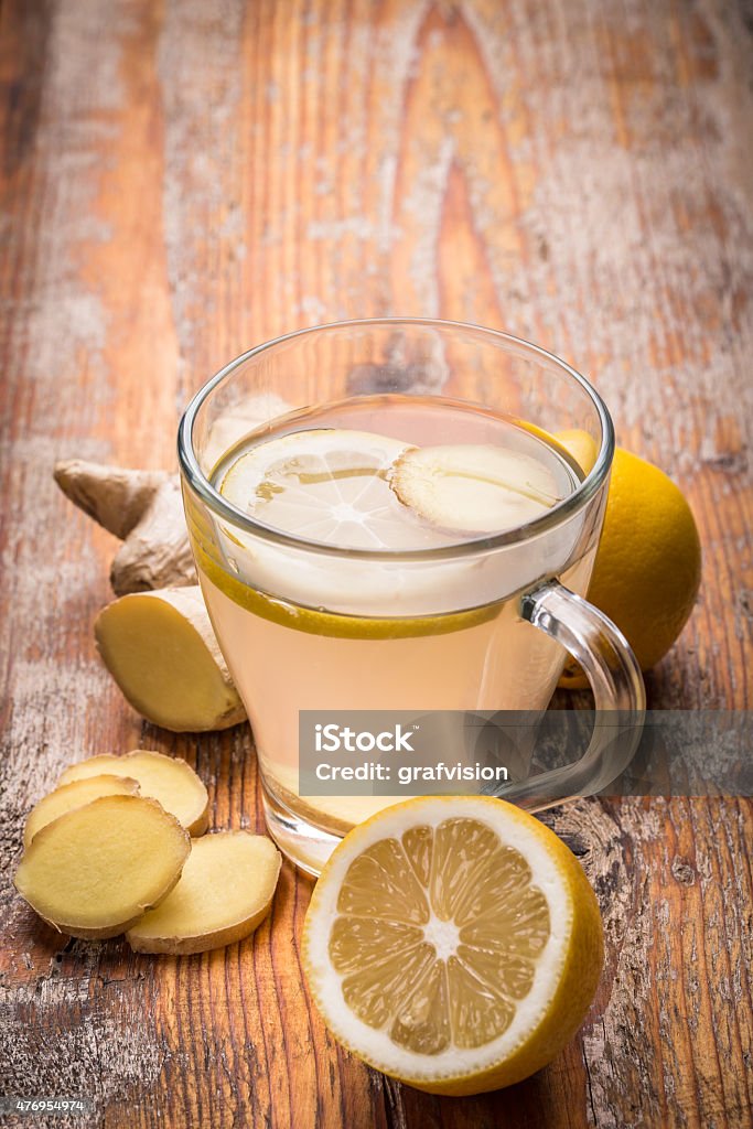 Ginger tea Healthy ginger tea with lemon 2015 Stock Photo