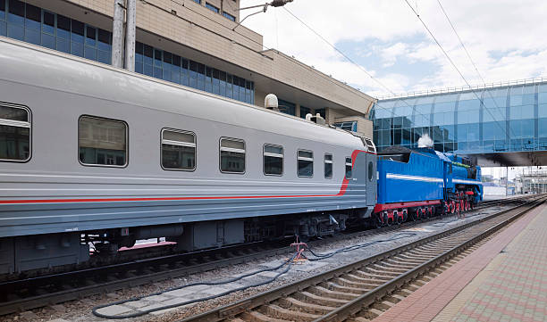 istock Soviet-speed passenger steam locomotive 476957314