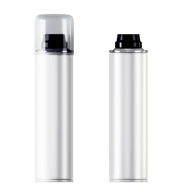 istock Two white shaving foam or gel bottles 476962146