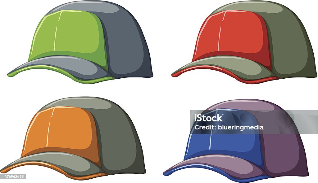 Gorras de béisbol - arte vectorial de Accesorio de cabeza libre de derechos