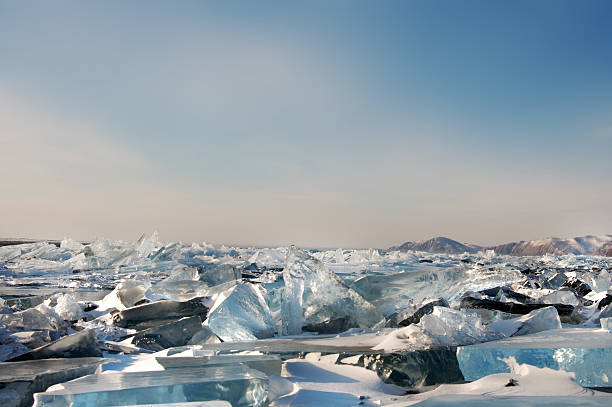 istock Winter. Ice on the surface of Lake Baikal. 476964002