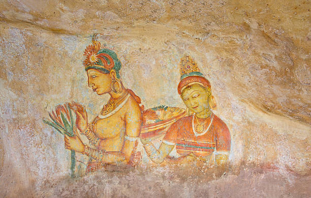 istock Sigiriya Rock Cave Wall Paintings, Sri Lanka 476971460