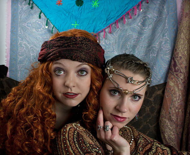 istock Two young women dressed as gypsies 476976401