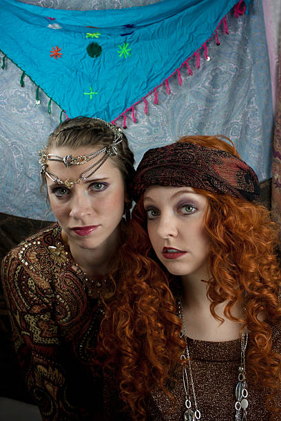 istock Two young women dressed as gypsies 476976419