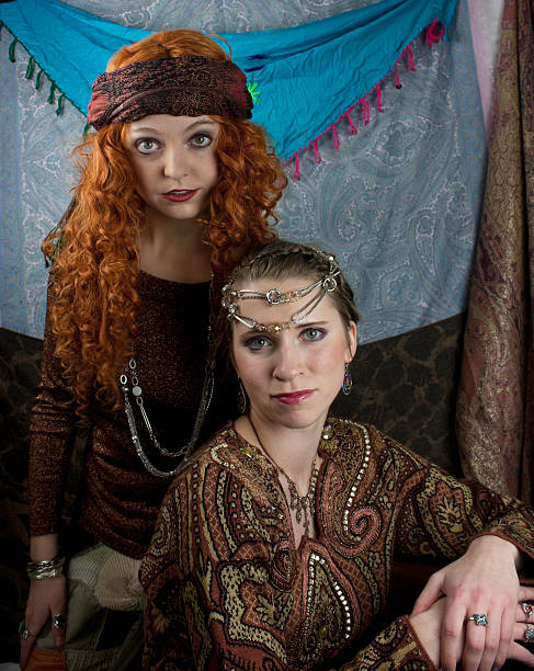 istock Two young women dressed as gypsies 476976525