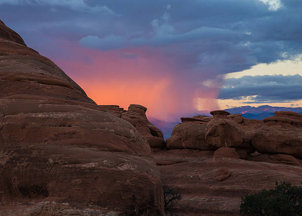 istock Sunset Through the Rain (Close-Up) - Arches National Park, Utah 476980650
