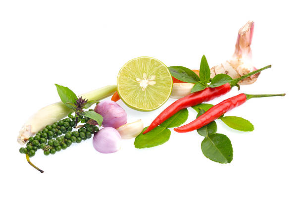 istock Fresh herbs and spices isolated on white background 476994500