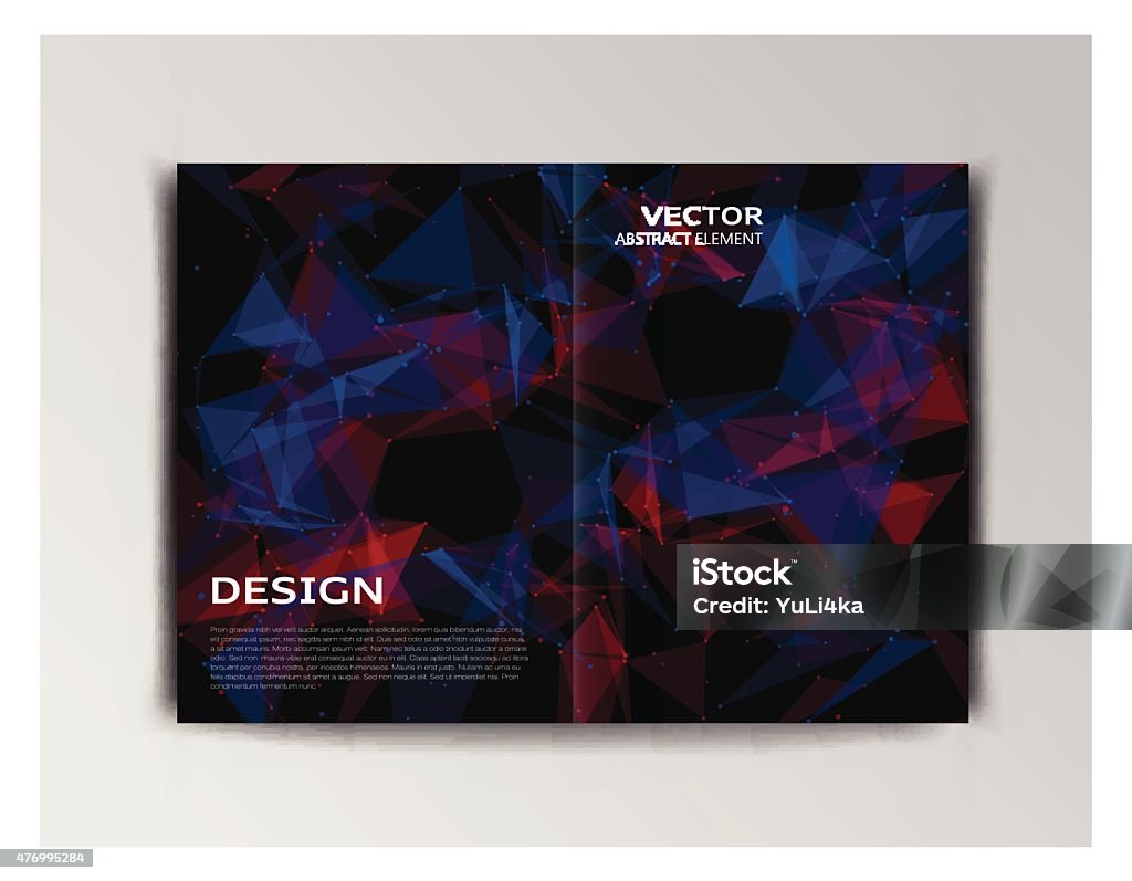 Template Of Booklet With Abstract Elements Stock Illustration ...