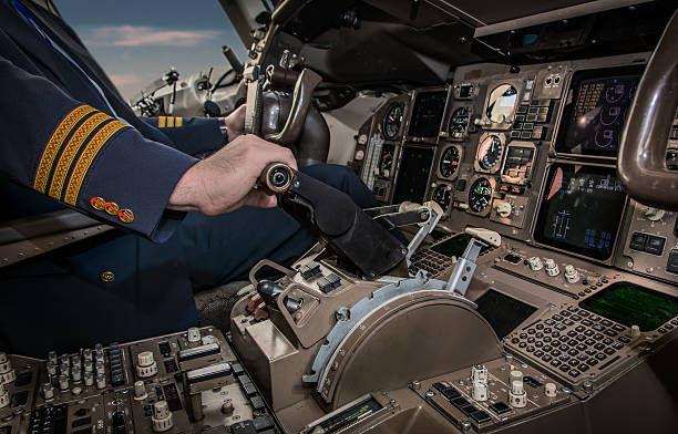 istock Cockpit of an airplane during a flight 476996392