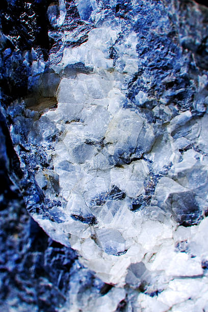 White crystals in the granite stock photo