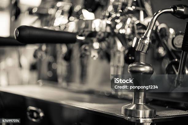 Coffee Machine Stock Photo - Download Image Now - 2015, Bar - Drink Establishment, Barista