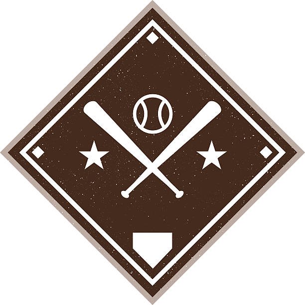 Vintage baseball diamond. Customize with your own colors and text.