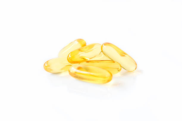 istock Cod liver oil omega 3 gel capsules 477000248