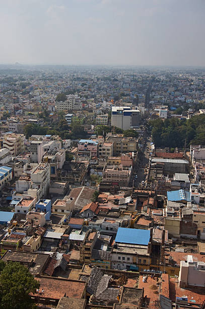 istock India, Trichy, city roofs 477004538