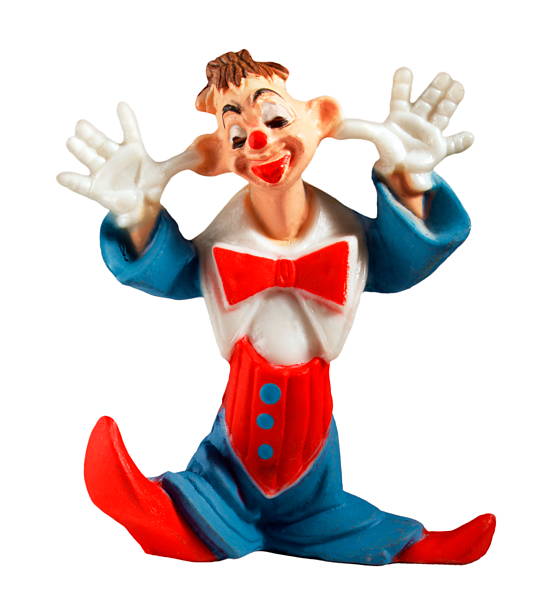 istock Clown With Big Shoes and Hands Up 477005982