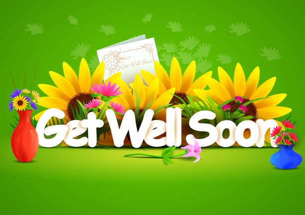 Get well soon wallpaper background vector illustration of Get well soon wallpaper background get well soon stock illustrations