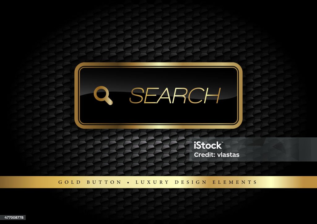 Gold Computer Button Gold Button Stock Illustration - Download Image Now - 2015, Aspirations ...