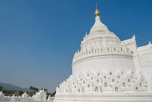 istock Mingun white pagoda in Myanmar 477009805