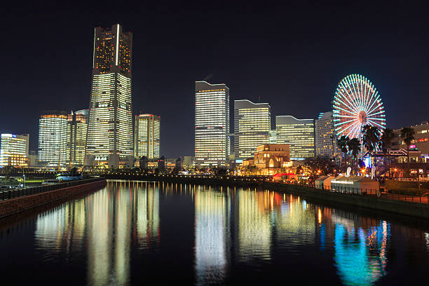 istock Minatomirai 21 area at night in Yokohama, Japan 477010500