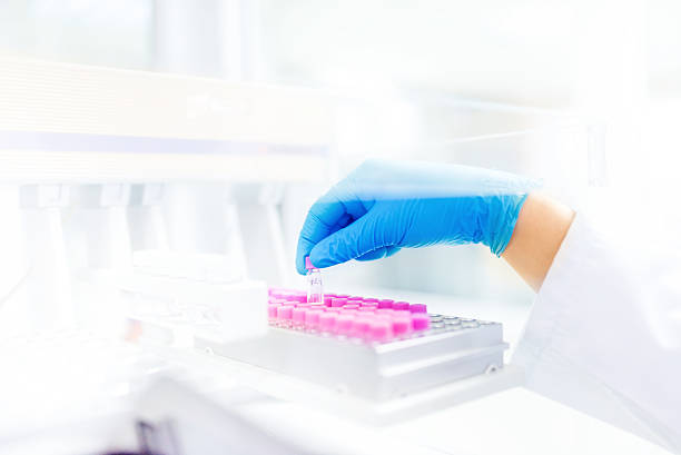 istock Scientist doctor holding liquid sample, experiments and analysis of liquid 477013718