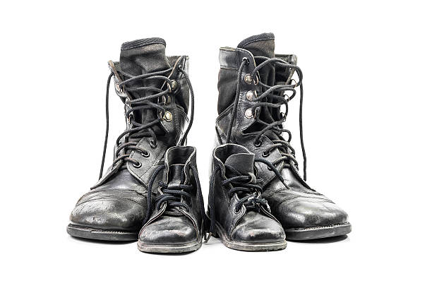 istock Combat boots for adult and kid 477014514