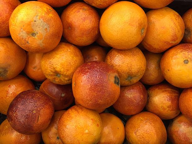 Bloody red orange, citrus fruit background