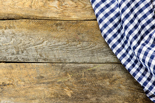 istock Wooden backgrond with piece of cloth 477026016