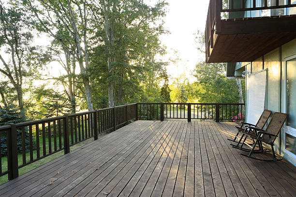 istock Beautiful landscape  view from farm deck 477026759
