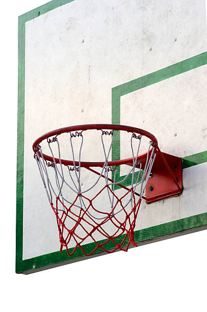 istock Basketball hoop isolated on white background 477026800