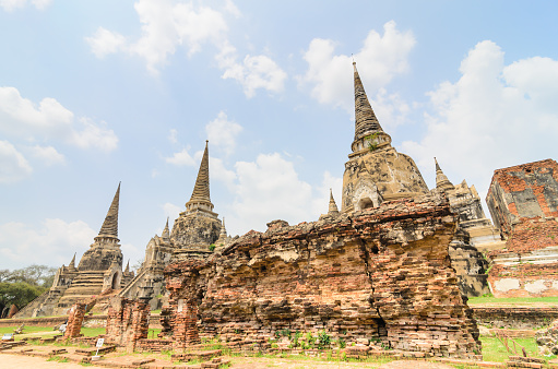 The Ayutthaya historical covers the ruins of the old city of Ayutthaya, Thailand. The city of Ayutthaya was founded by King Ramathibodi I in 1350 and was the capital of the country until its destruction by the Burmese army in 1767