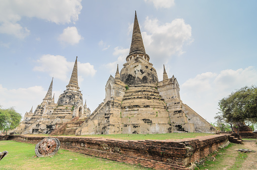 The Ayutthaya historical covers the ruins of the old city of Ayutthaya, Thailand. The city of Ayutthaya was founded by King Ramathibodi I in 1350 and was the capital of the country until its destruction by the Burmese army in 1767
