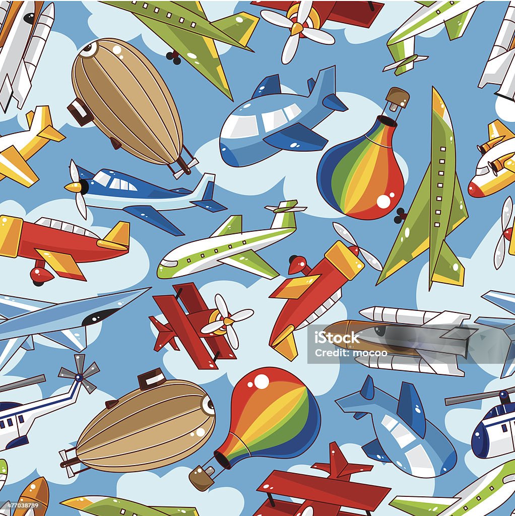 Seamless Air Pattern Stock Illustration - Download Image Now - Air ...