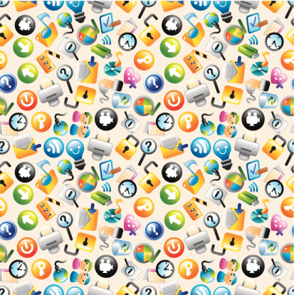 Seamless Web Pattern Stock Illustration - Download Image Now - Chart ...