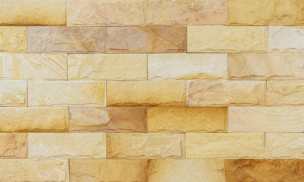 istock sand stone wall Background of decorate 477040776