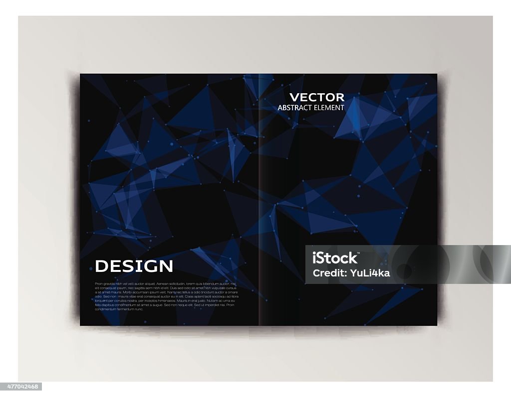 Template Of Booklet With Abstract Elements Stock Illustration ...