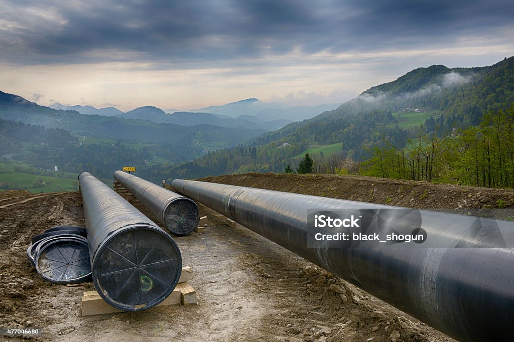 Projets de construction - Photo de Pipeline libre de droits