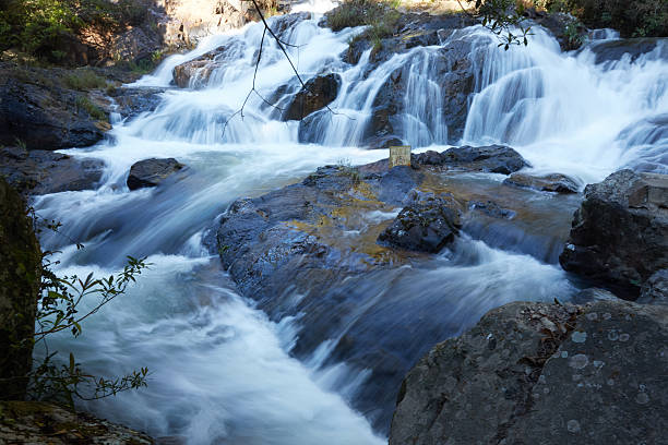 istock waterfall in the forest of Vietnam 477046756