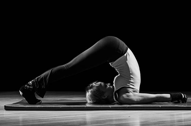 istock Female training yoga 477051379